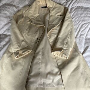 GUESS Women's Elegant Cream Trench Coat
